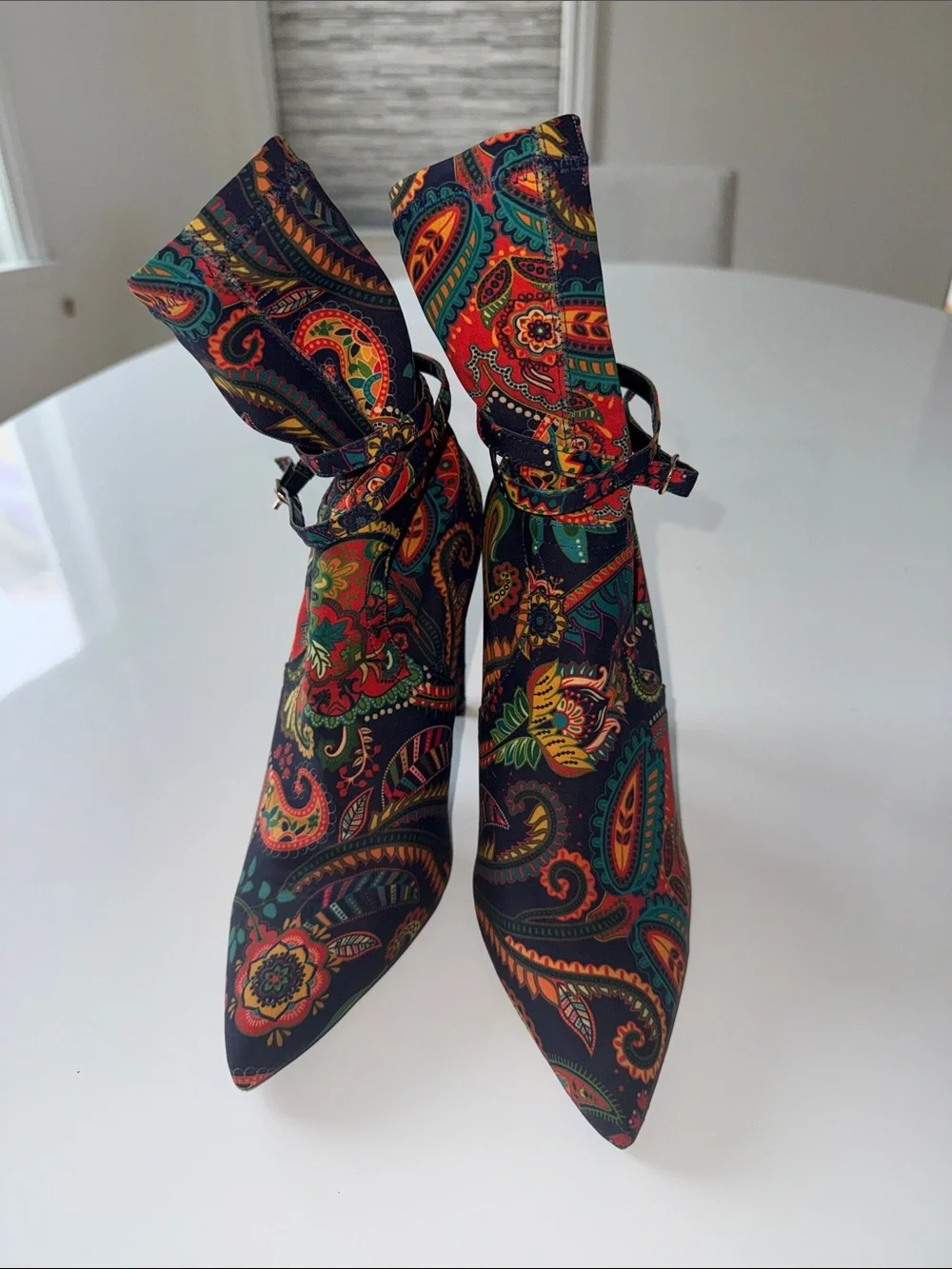 Gisele Paisley Ankle Bootie